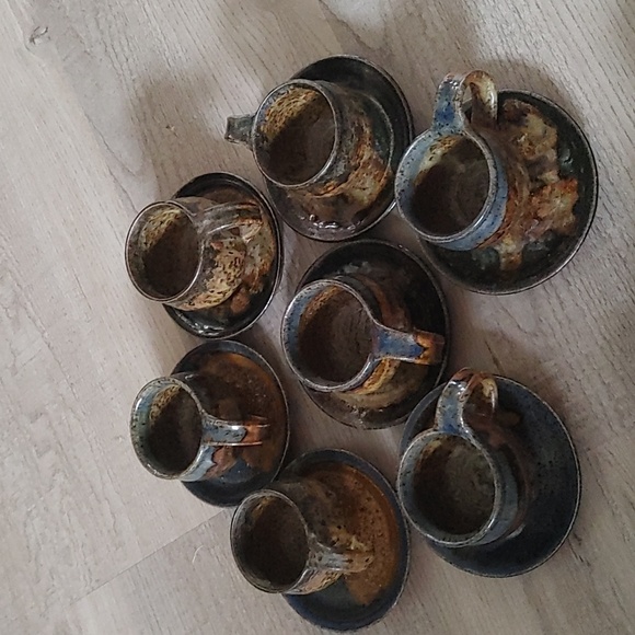 Vintage Asian ceramic 11 pc tea set - Picture 5 of 5